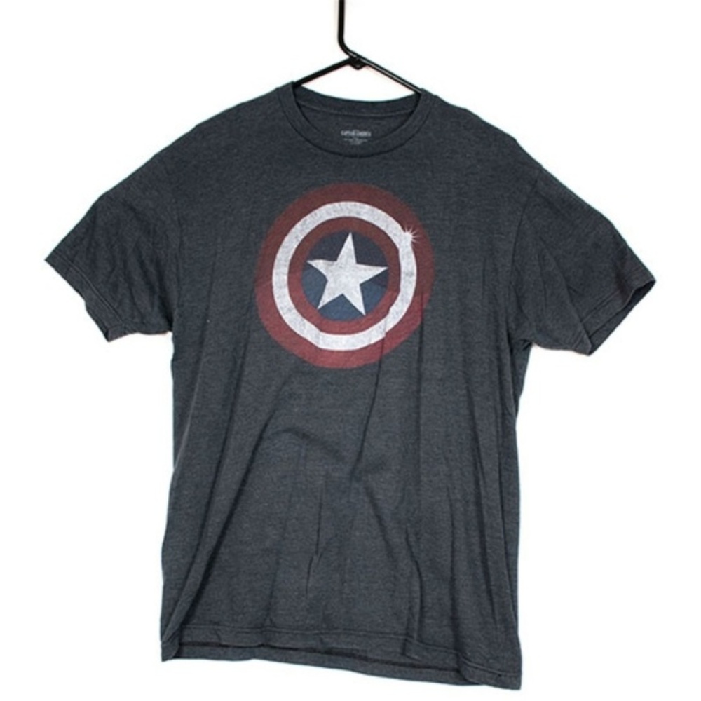 men's captain america marvel t-shirt size large